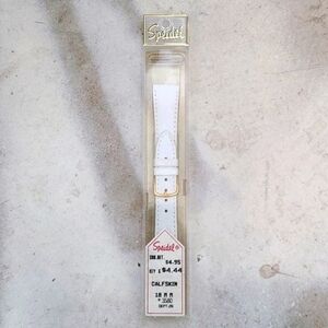 Speidel White Calfskin 18mm Watch Band